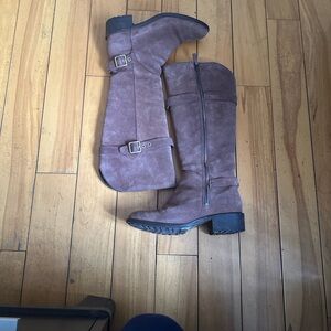 Cole haan Women's Suede Knee-High Boots, waterproof